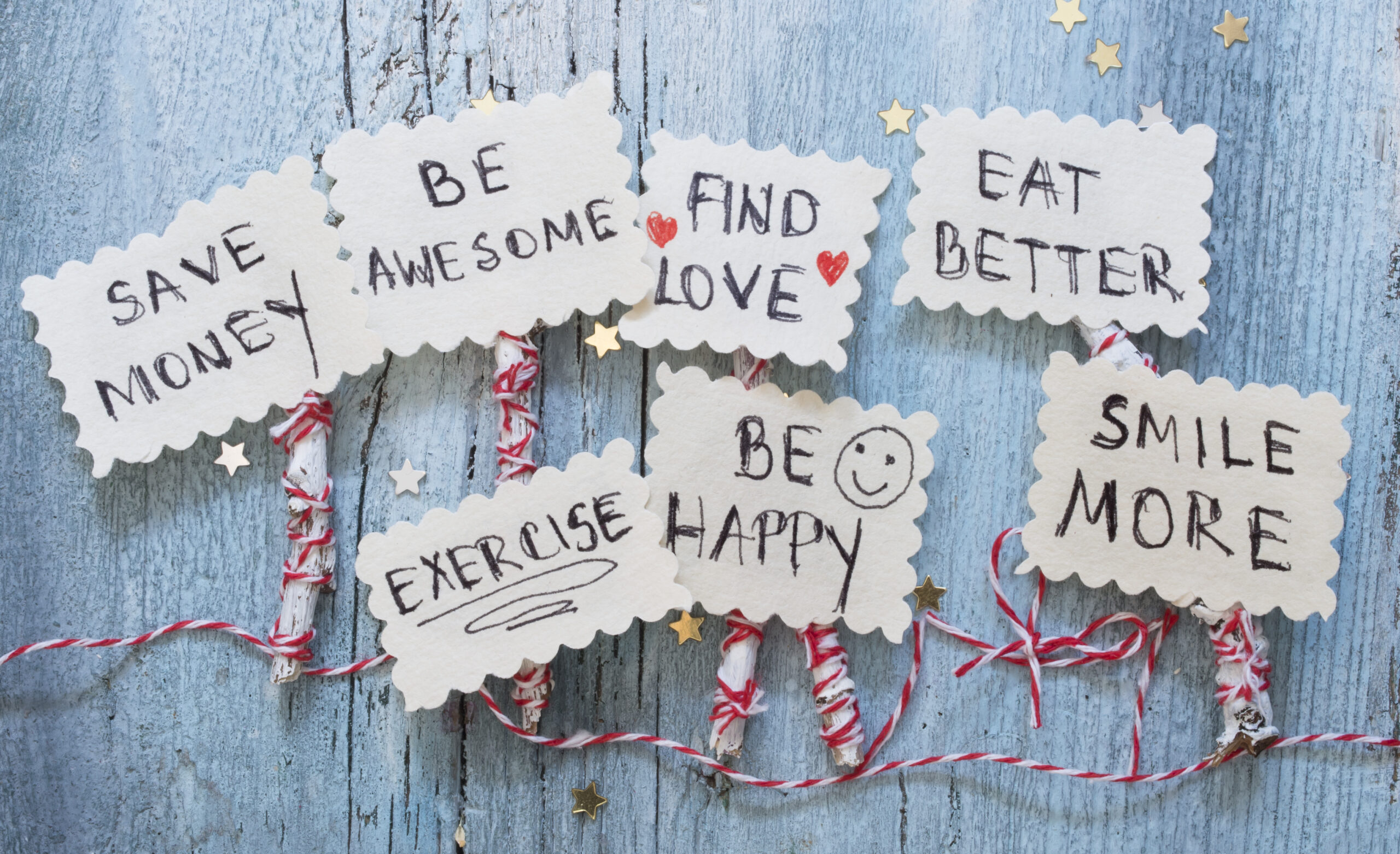 New Year’s resolutions for a healthier and happier 2019.